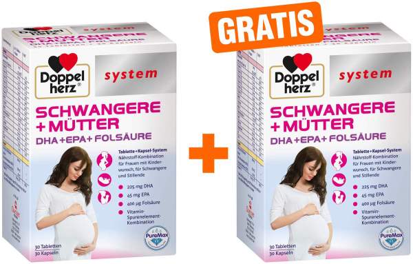 Doppelherz system Schwangere + Mütter 60 Kapseln + 60 Kapseln gratis