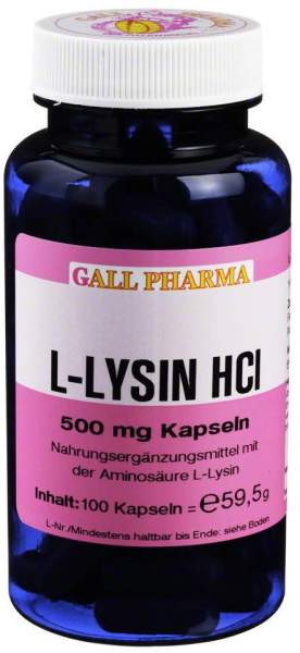 L-Lysin 500 mg 100 Kapseln
