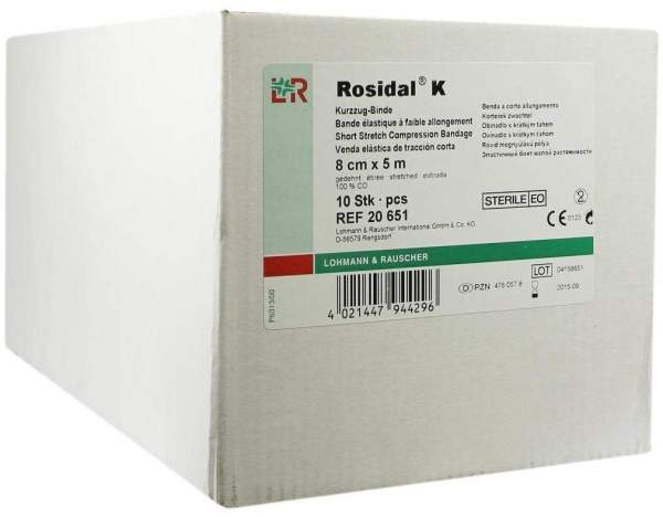 Rosidal K Binde 8cmx5m Steril Einzeln Verpackt
