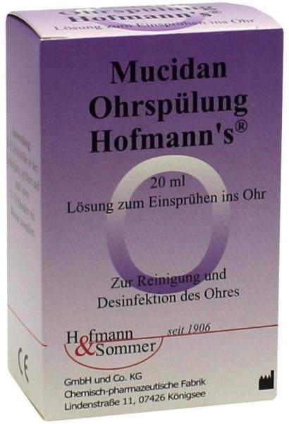 Mucidan Ohrspülung Hofmann s Lösung