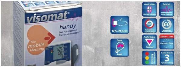 Visomat Handy Handgelenk Blutdruckmessgerät 1 Stück