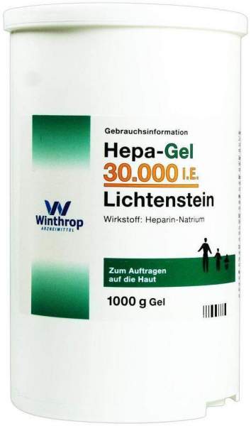 Hepa Gel 30.000 I.E. Lichtenstein 1000 G Gel