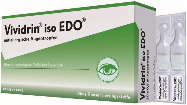 Vividrin iso EDO antiallergische Augentropfen 20 x 0,5 ml Einzeldosenpipetten