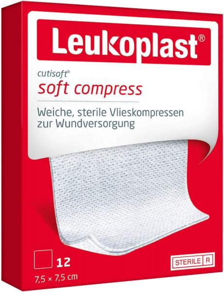 Leukoplast Cutisoft Vlieskompr.steril 7,5 x 7,5 cm