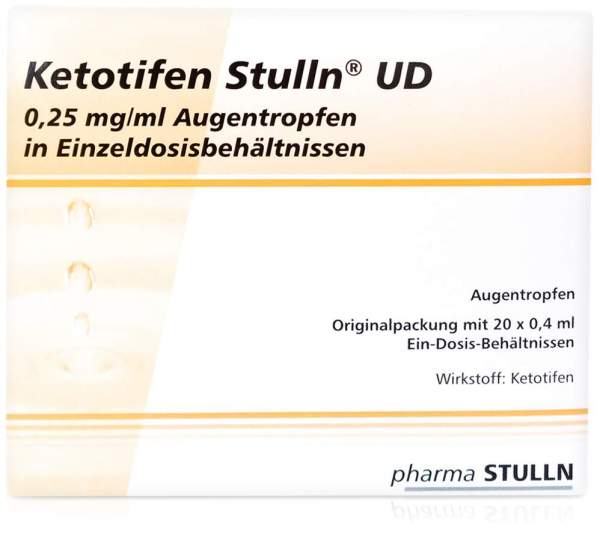 Ketotifen Stulln Ud Augentropfen 20 X 0,4 ml Einzeldosispipetten