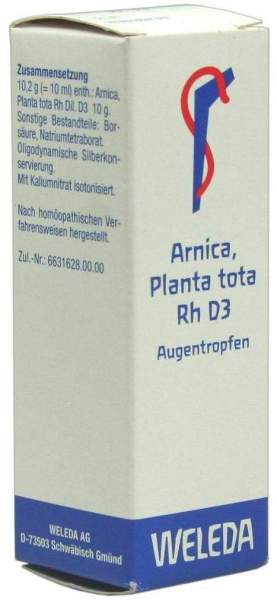 Weleda Arnica, Planta Tota Rh D3 10 ml Augentropfen