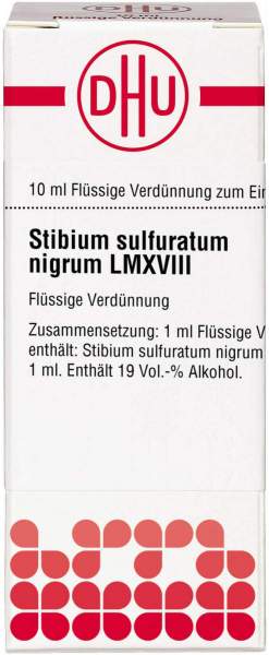 Dhu Stibium Sulfuratum Nigrum Lmxviii Dilution 10 ml