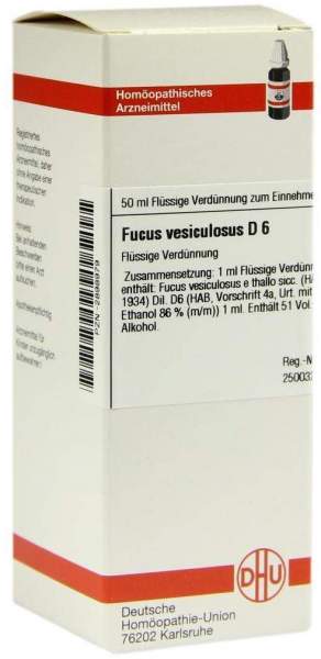 Dhu Fucus Vesiculosus D6 Dilution