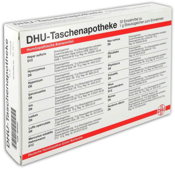 Dhu Taschenapotheke 32 X 1 G Globuli Kombipackung