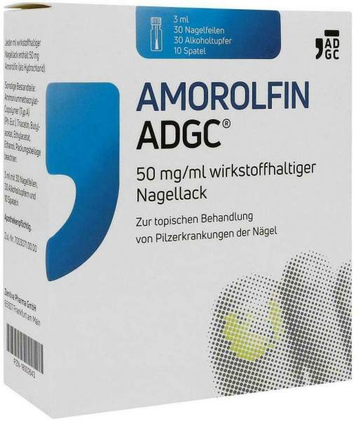 Amorolfin ADGC 50 mg je ml wirkstoffhaltiger Nagellack 3 ml