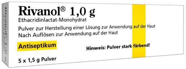 Rivanol 1,0 G Pulver 5 Stück