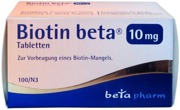 BIOTIN BETA 10 mg Tabletten 100 Stück