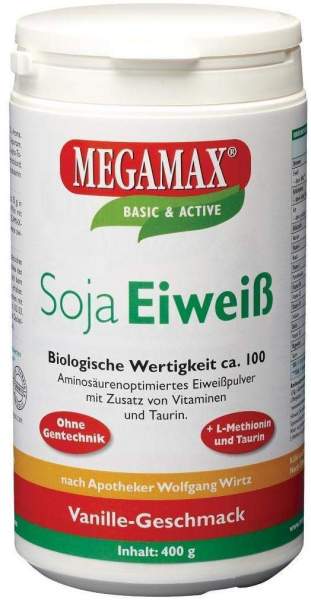 Megamax Soja Eiweiß Vanille 400 G Pulver