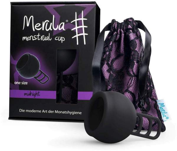 Merula Menstrual Cup Midnight Schwarz 1 Stück