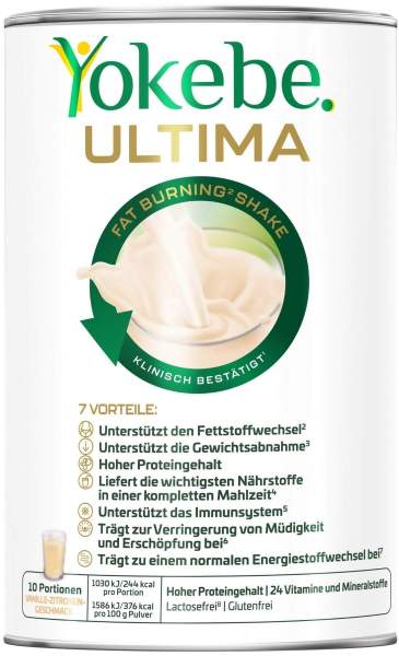 Yokebe Ultima Fat Burning Shake Plver 400 g
