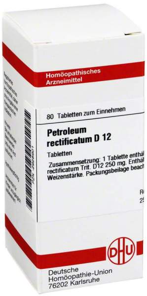Petroleum Rectificatum D12 Dhu 80 Tabletten