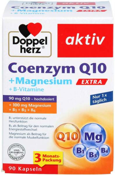 Doppelherz Aktiv Coenzym Q10 Extra+magnesium Kapseln 90 Stück