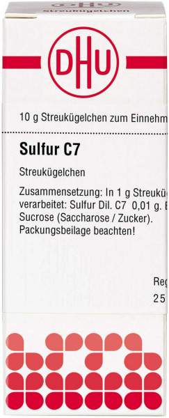 Sulfur C 7 Globuli 10 g