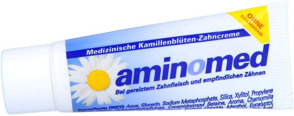 Aminomed Kamillenblüten Zahncreme Ohne Titandioxid 15 ml