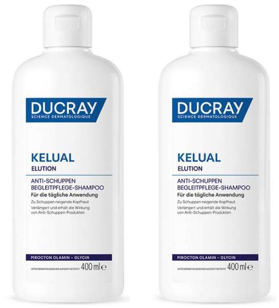 Ducray Kelual Elution Begleitpflege 2 x 400 ml Shampoo