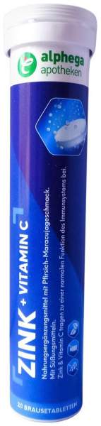 Alphega Zink+vitamin C Brausetabletten 20 Stück