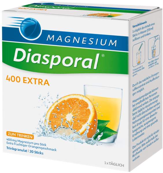 Magnesium Diasporal 400 Extra Trinkgranulat 20 Stück