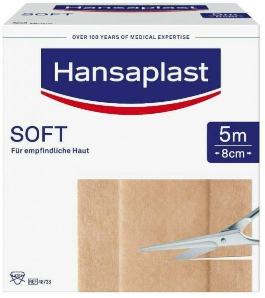 Hansaplast Soft Pflaster 5 M X 8 cm 1 Rolle