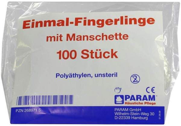 Fingerling Einmal Plastik