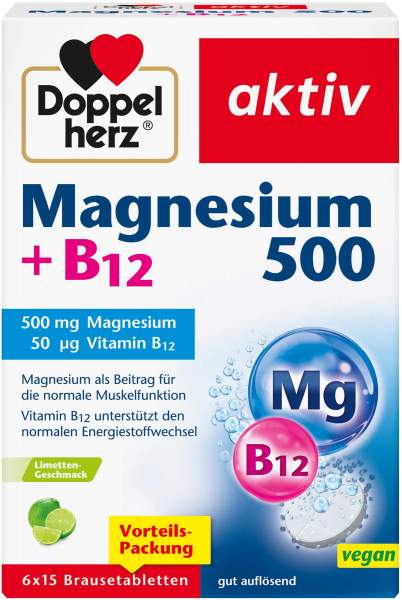 Doppelherz aktiv Magnesium 500 + B12 6 x 15 Tabletten