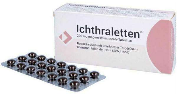 Ichthraletten 200 mg 84 magensaftresistente Tabletten