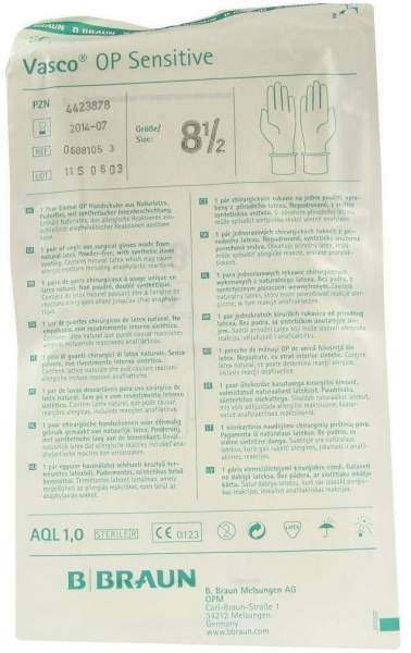 Vasco Op Handschuhe Steril Puderfrei Gr.8,5