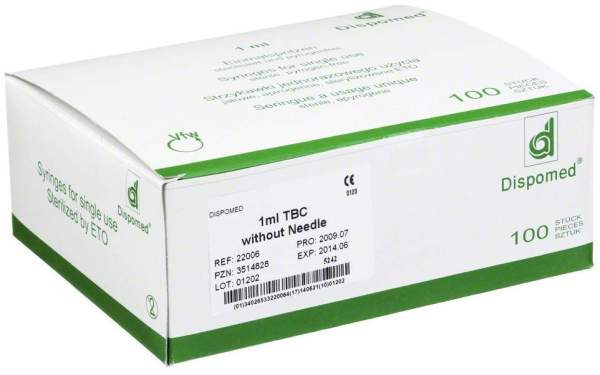 Dispomed Tbc Spritze Ohne Kanüle 1ml