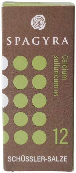 Schüssler Nr.12 Calcium Sulfuricum D 6 Globuli 10 G