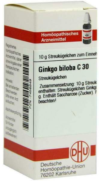 Dhu Ginkgo Biloba C30 10 G Globuli