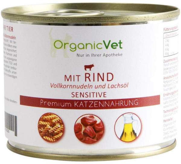 Dosennahrung Katze Sensitive Rind