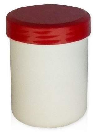 Kruke Mit Deckel, Weiß, Kunststoff 30 G