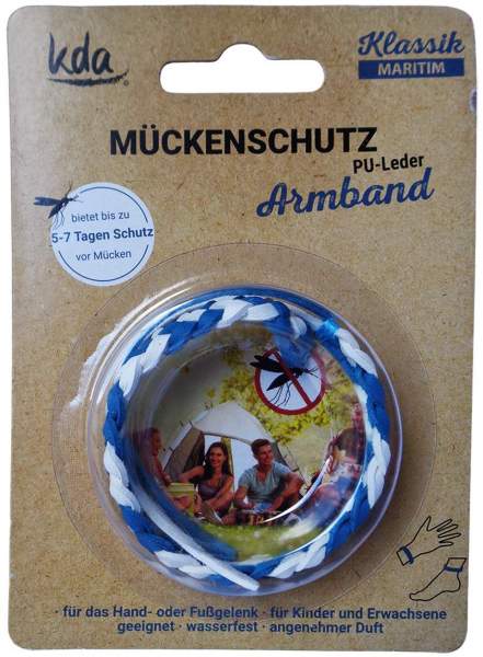 Mückenschutz Armband Pu-Leder Maritim Kda