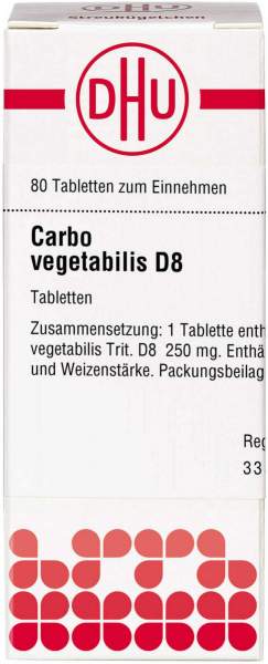 Dhu Carbo Vegetabilis D8 Tabletten 80 Stück