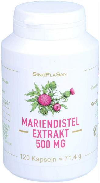 Mariendistel Extrakt 500 mg Mono Kapseln 120 Stück