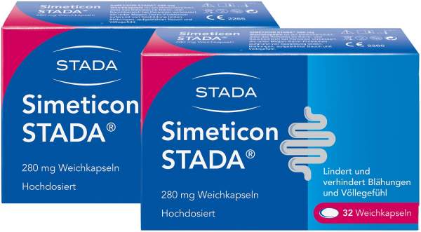 Simeticon Stada 280 mg 2 x 32 Weichkapseln