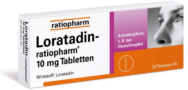 Loratadin Ratiopharm 10mg 20 Tabletten
