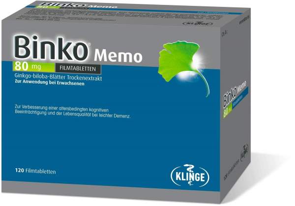 Binko Memo 80 mg 120 Filmtabletten