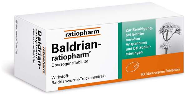 Baldrian-ratiopharm 60 Überzogene Tabletten