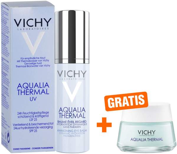 Vichy Aqualia Thermal belebender Augenbalsam 15 ml + gratis Nacht Spa 15 ml