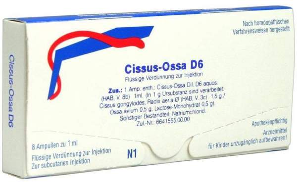 Cissus Ossa D 6 Weleda 8 X 1 ml Ampullen