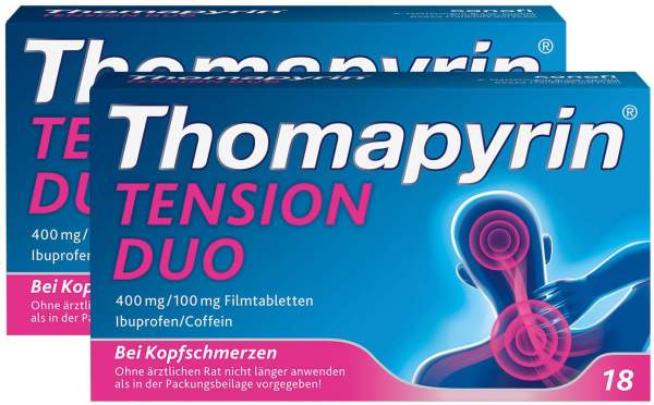 Thomapyrin Tension Duo 400 mg-100 mg 2 x 18 Filmtabletten