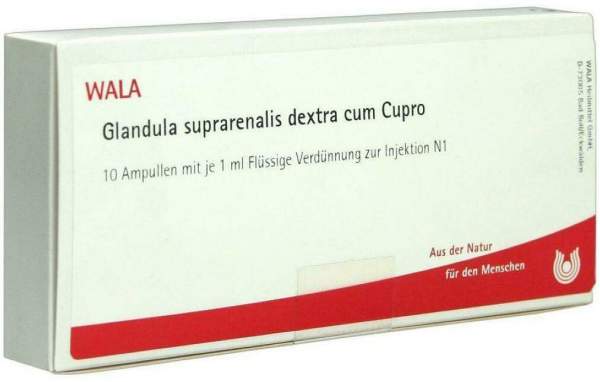 Wala Glandula Suprarenalis Dextra Cum Cupro 10 X 1 ml Ampullen