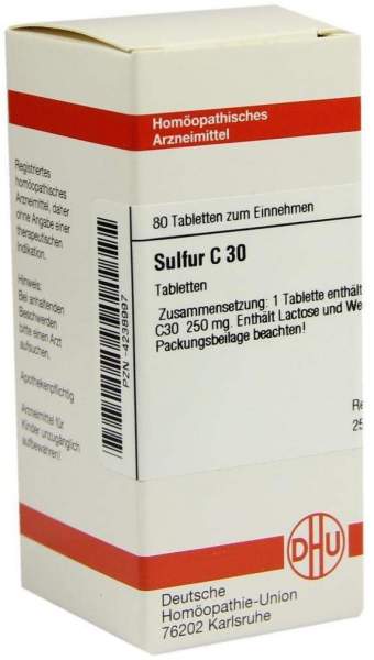 Sulfur C30 Tabletten 80 Tabletten