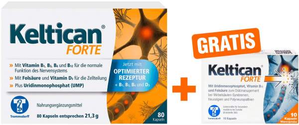 Keltican forte 80 Kapseln + gratis 10 Kapseln