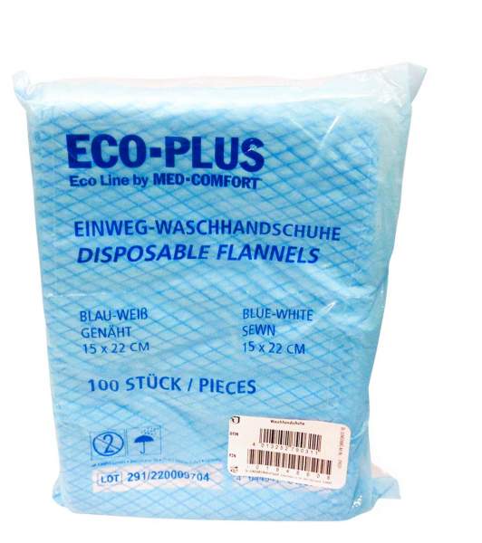 Waschhandschuhe Vlies 14,5x22,5cm